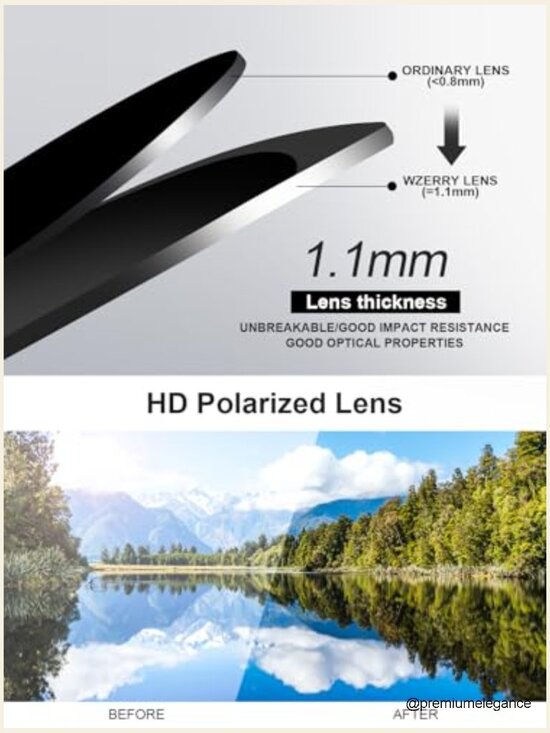 3 Pack Polarized Sunglasses Women Retro Round Big Frame UV400 main image 5
